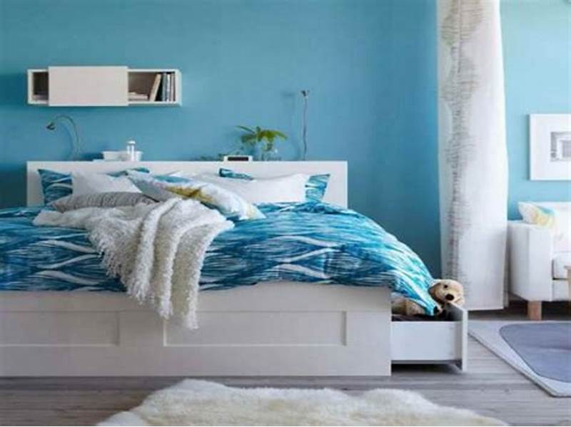 رنگ آبی برای اتاق خواب