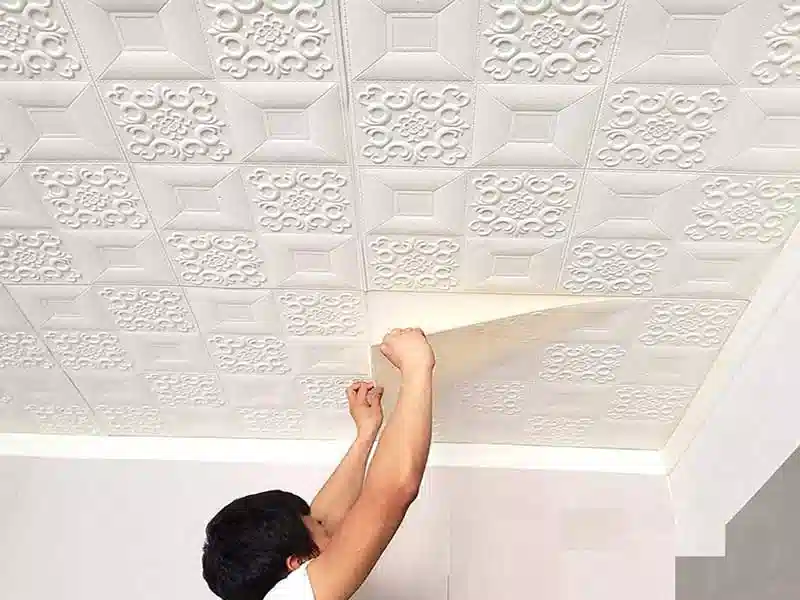 معایب کاغذ دیواری سقف